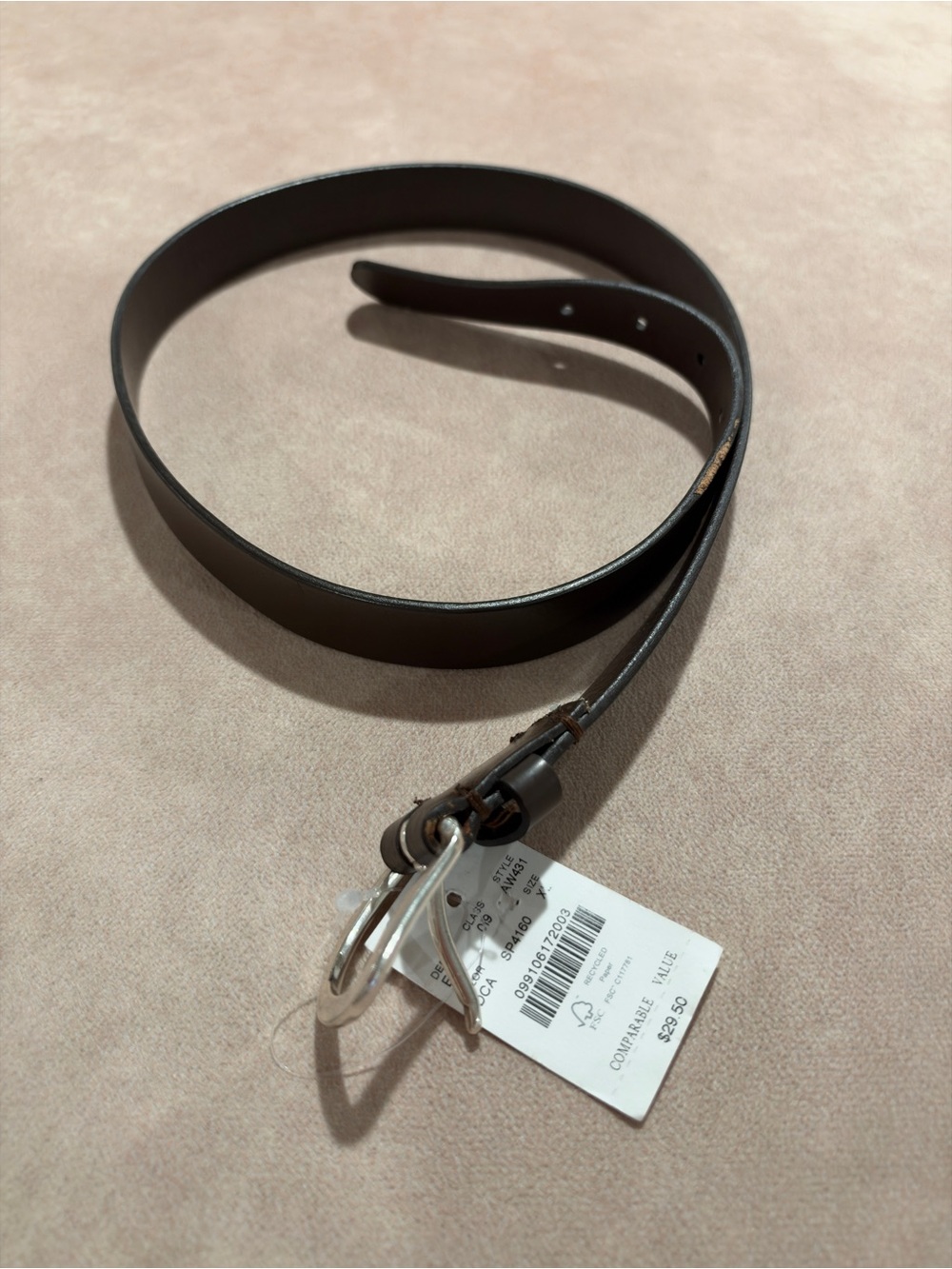 J. Crew's Crewcuts Boys' leather belt • size XL • NWT • AW431